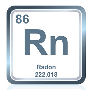 The element Radon on the periodic table. 86 Rn Radon 222.018